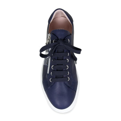 Sprint: Navy Leather & Silver