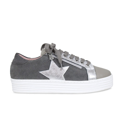 Star: Grey & Silver Leather