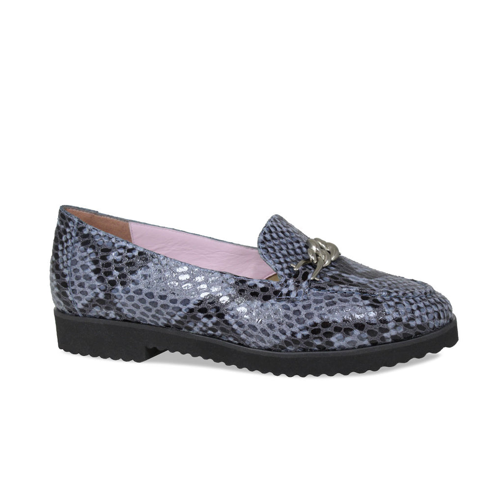 Tamara: Denim Snake - Snake Print Loafers for Bunions | Sole Bliss