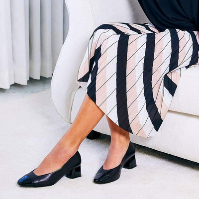 Valencia: Black Leather & Patent