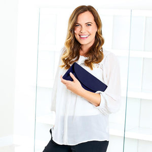 Jenna: Navy Suede Bags Sole Bliss