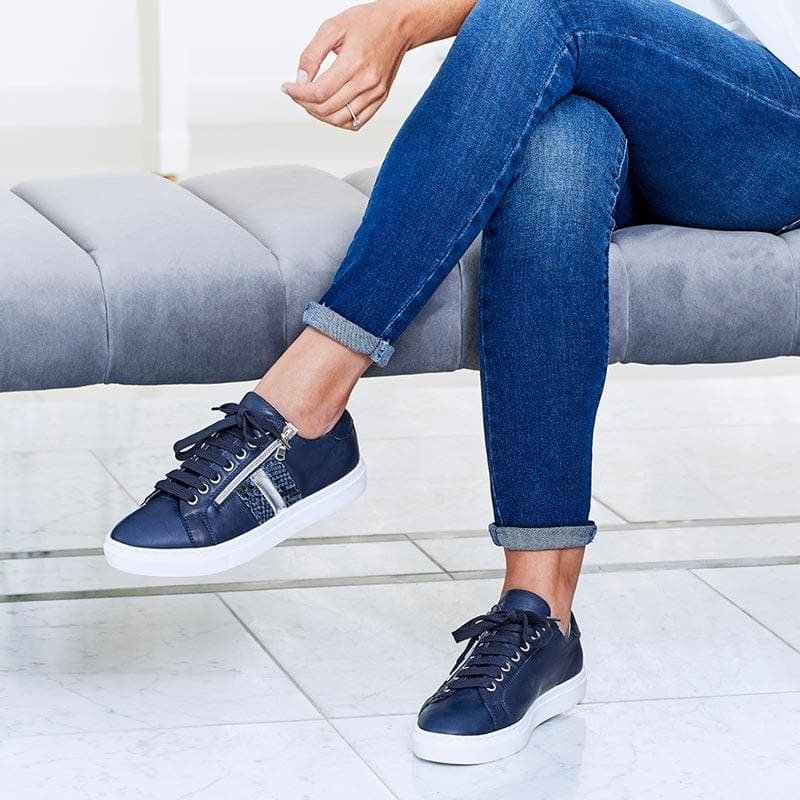 SK Navy Blue Casual Shoes For Women - Flash Footwear